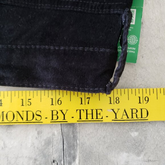 NWT - High Rise Stretch Black Velvet '70s Flare Pants - Size 18/34R - Picture 8 of 10